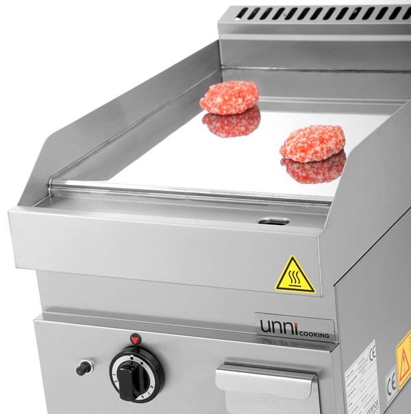 Bak-/Grillplaat | 650 SERIE | Gas | Glad Oppervlak 400x550 (Verchroomd) | 80°C/300°C | 5.7kW | Piëzo Ontsteking | 400x650x300/540(h)mm - Afbeelding 4