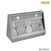 RVS afzuigkap schuinmodel | 1200x700x400(h)mm