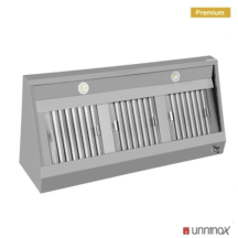 RVS afzuigkap schuinmodel | 1500x700x400(h)mm