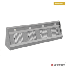 RVS afzuigkap schuinmodel | 2200x700x400(h)mm