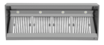 Afzuigkap Schuinmodel | RVS | 2400x950x400(h)mm