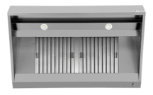 Afzuigkap Schuinmodel | RVS | 1200x950x400(h)mm