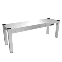 Etagere | RVS | 1 Niveau | Diepte 300 | Hoogte 350 | Breedte 1000-2000