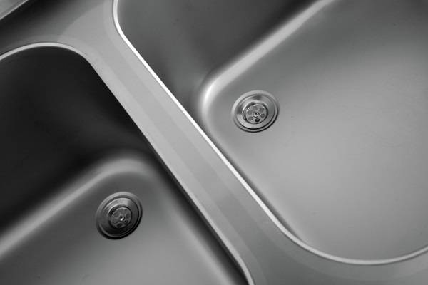 Spoeltafel | ECO | RVS | 2 Spoelbakken (Midden) | Bodemschap | Achteropstand | Zelfmontage | 1200x600x850(h)mm - Afbeelding 2