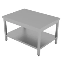 Werktafel | RVS | Laag Model | Bodemschap | Diepte 700 | Hoogte 600/650 | Breedte 1000-2000 | Zelfmontage